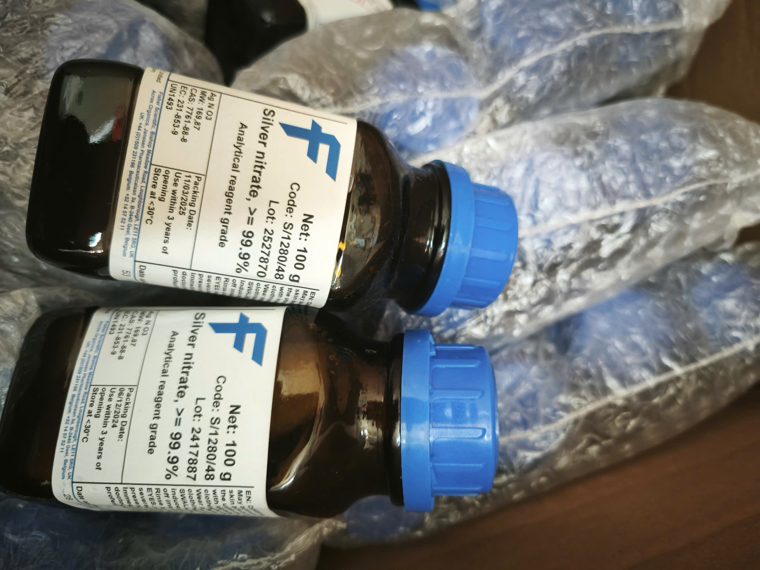 Bạc nitrat ( Silver nitrate )  AgNO3 Fisher