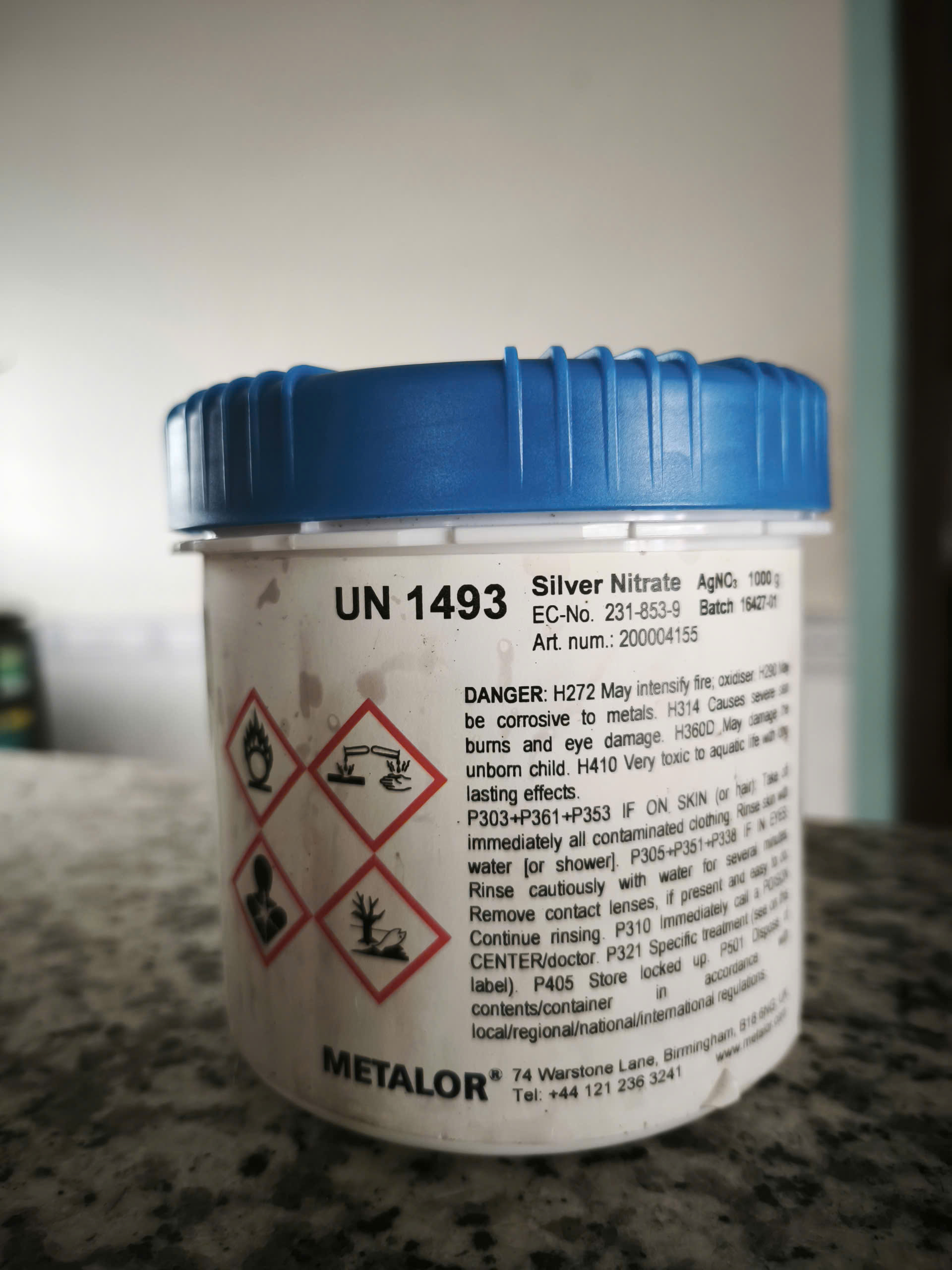 Bạc nitrat ( Silver nitrate ) AgNO3 Metalor